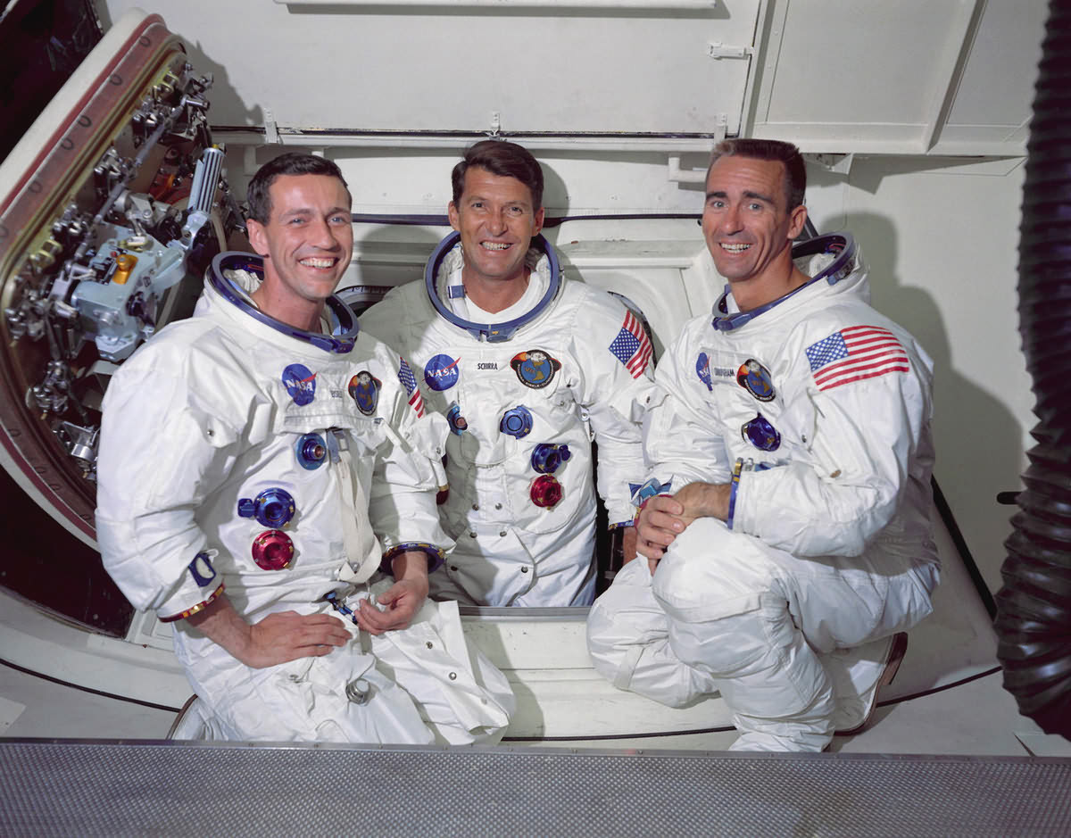 Предполётный снимок основного экипажа Аполлона-7