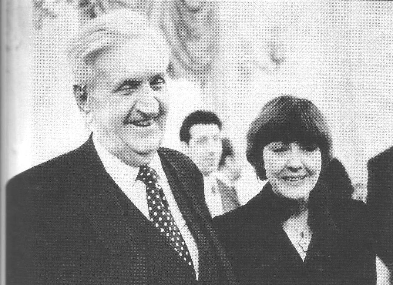 Гейченко С.С. и Белла Ахмадулина. 1987. Фото В.Ахломова